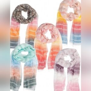 Multicolor Abstract Scarf NWT. Universal